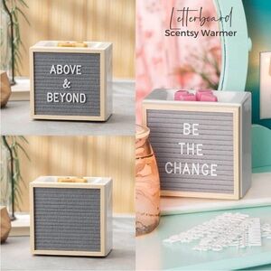 NEW Scentsy Letterboard Warmer - Gray